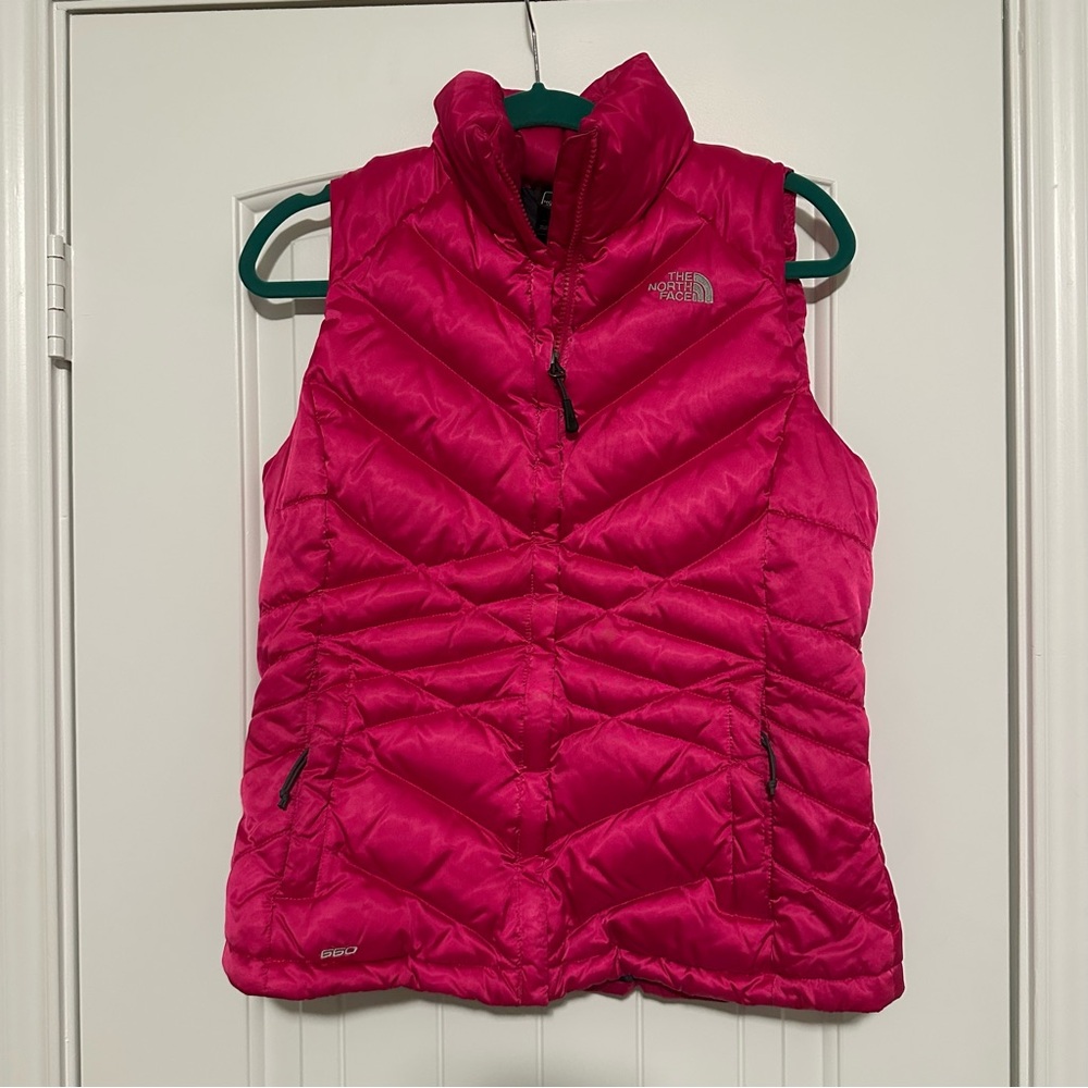 The North Face Aconcagua 550 Goose Down Puffer Vest Pink Womens Size: M